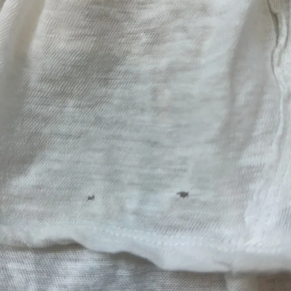 Free People, We The Free Linen and Cotton Blend Ivory Draped Smock Tank - Picture 7 of 7